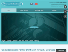 Tablet Screenshot of delawaremoderndental.com